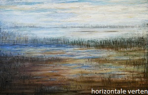anita snik-broeken, olieverfschilderij, horizontale verten